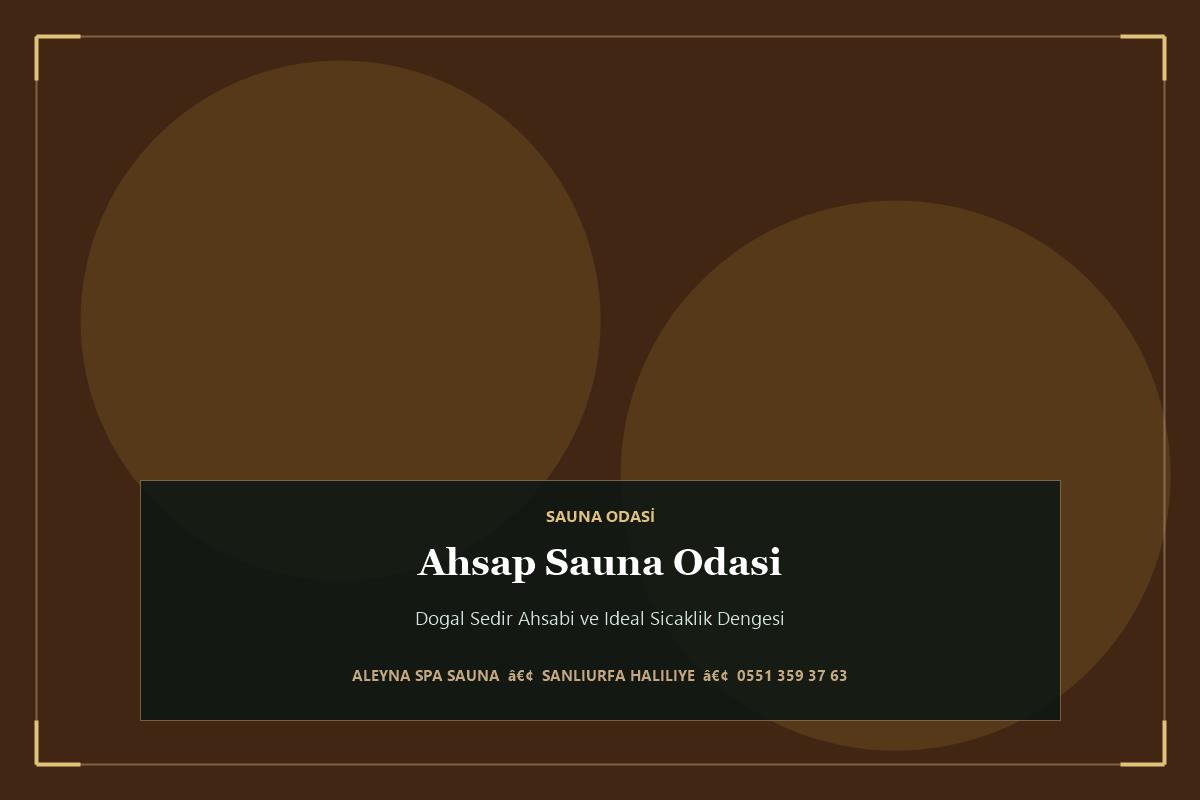 Geleneksel Ahşap Sauna