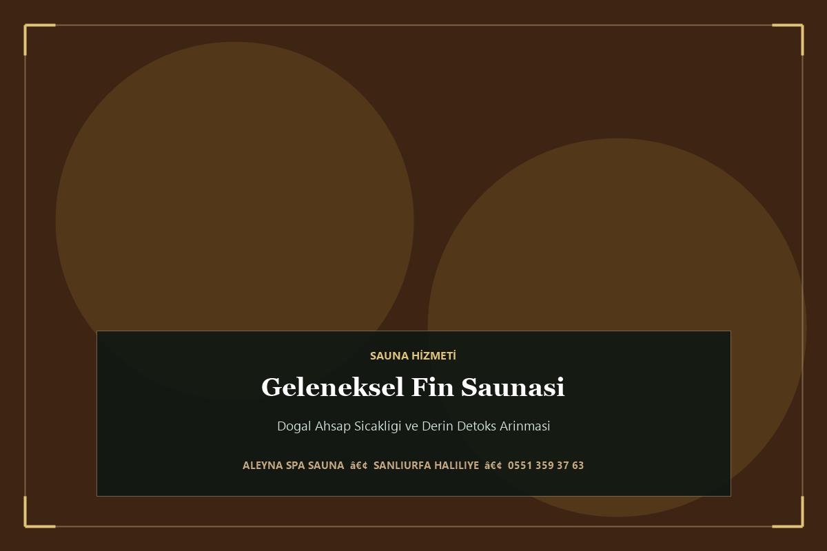 Geleneksel Fin Saunası