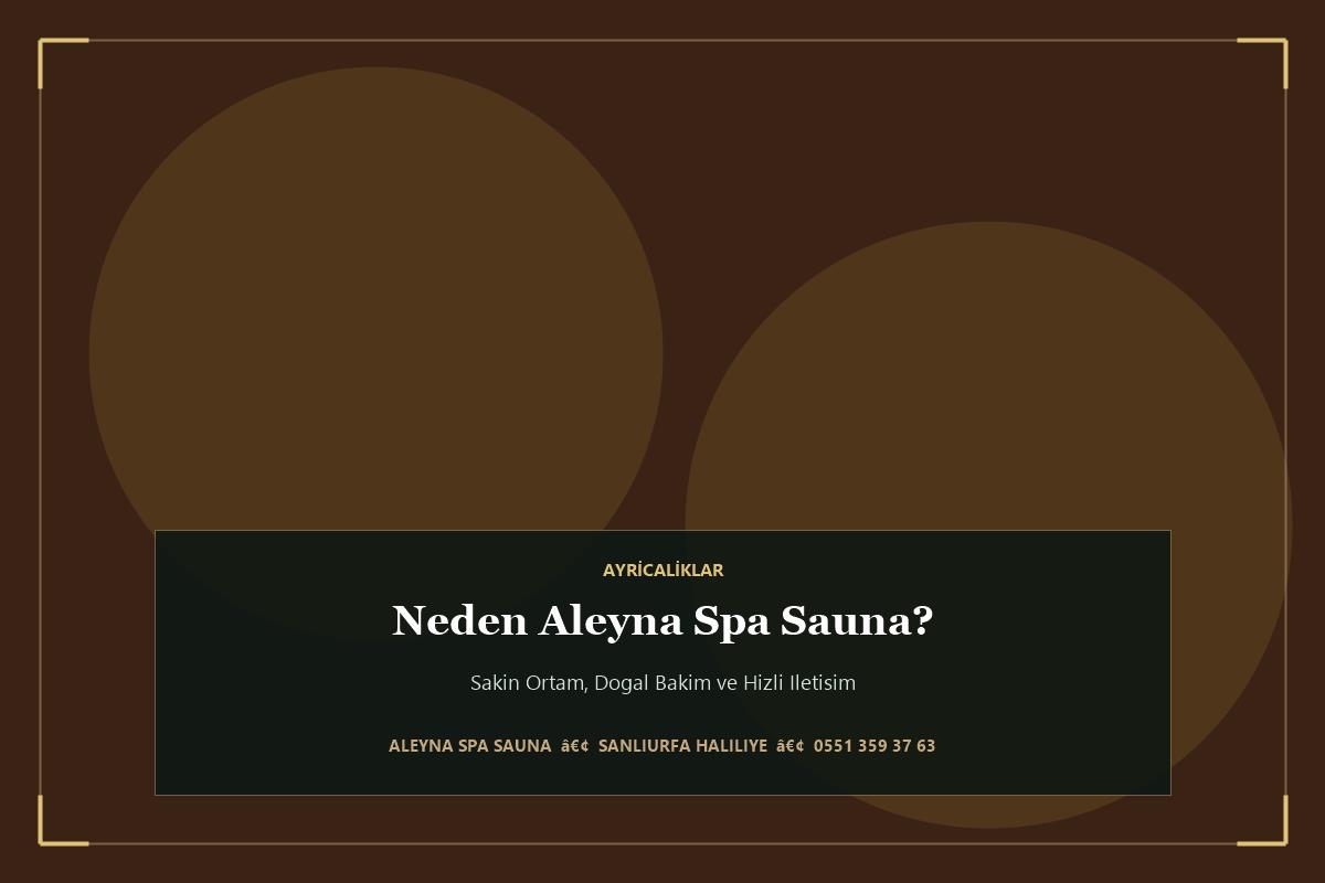 Neden Aleyna Spa Sauna